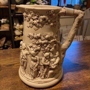 Vintage Atlantic mold ceramic pitcher